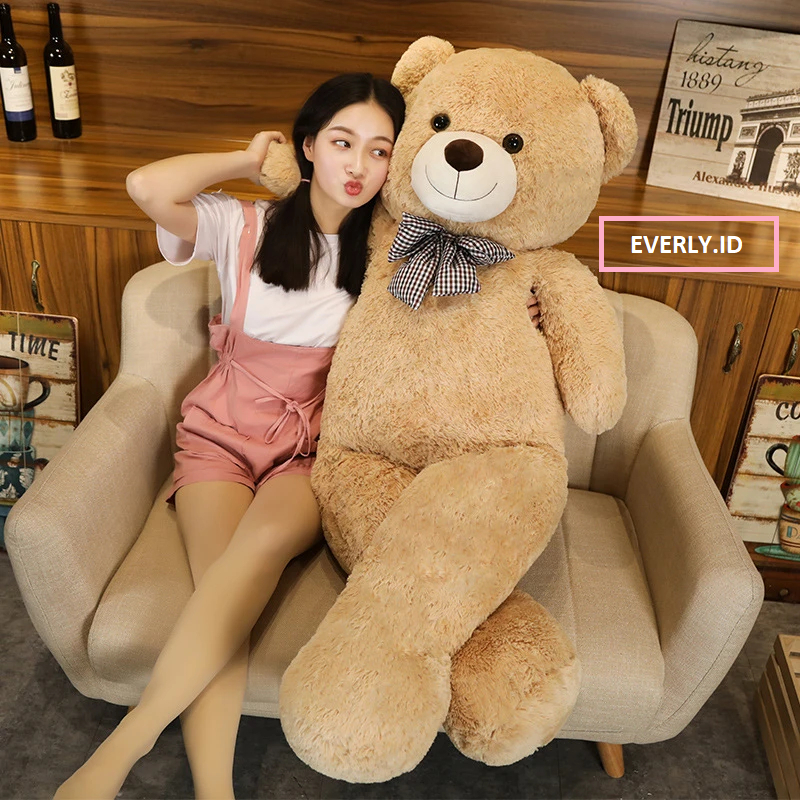 SNI ! Boneka Teddy Bear Jumbo 1,6 METER Boneka Beruang 1,2 meter 1,5 1,3 2 1 1 Super besar edi Bear orang Big untuk kado ulang tahun anak pacar teman laki perempuan pria wanita cowok cewek pacar gemes import ori premium Besar everly.id everlyid gemoy lucu