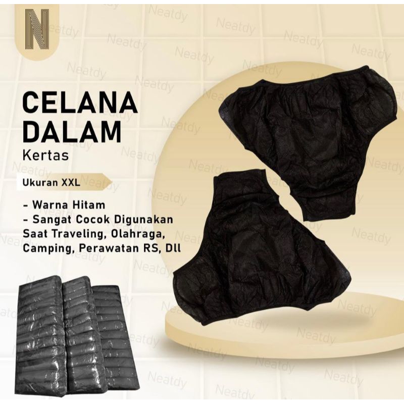 celana dalam kertas praktis