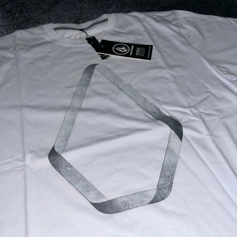 Kaos Volcom Glans tee new white mirror premium