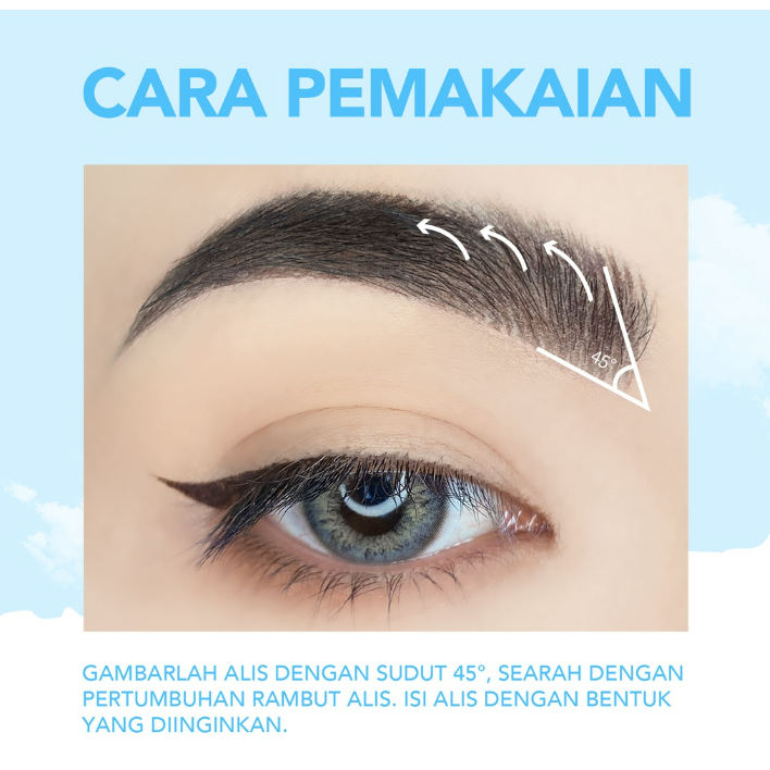 YOU Colorland Ready To Go Brow Tattoo | Alis Natural | Tahan Lama | Kosmetik