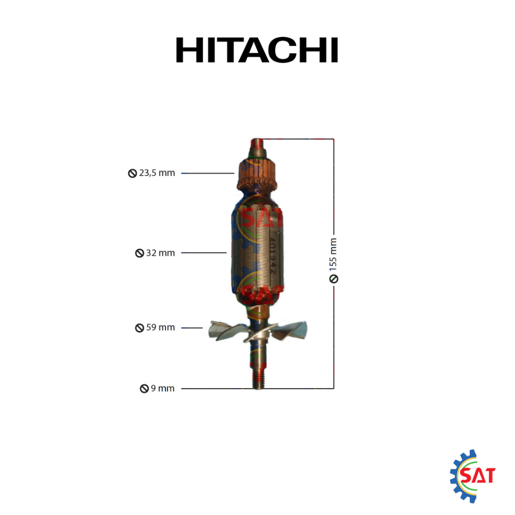 Armature / ANgker P 20ST Hitachi Mesin Pasah / Serut Ketam Kayu P20ST Planer