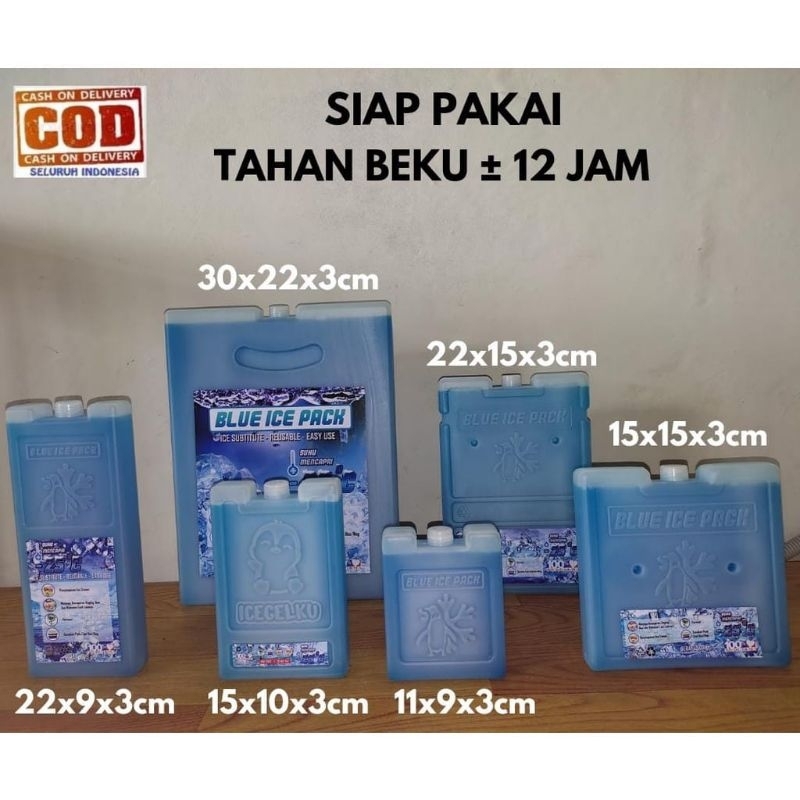 ICE PACK PENGGANTI DRY ICE GEL BLUE ICE PACK GEL PACK BERKUALITAS TINGGI SERBAGUNA UNTUK PENDINGIN ASI, PENDINGIN KIPAS ANGIN AC RUANGAN, PENDINGIN MESIN, PENDINGIN COOLER BAG COOLER BOX THERMAFREEZE BERKUALITAS ICE GEL PACK