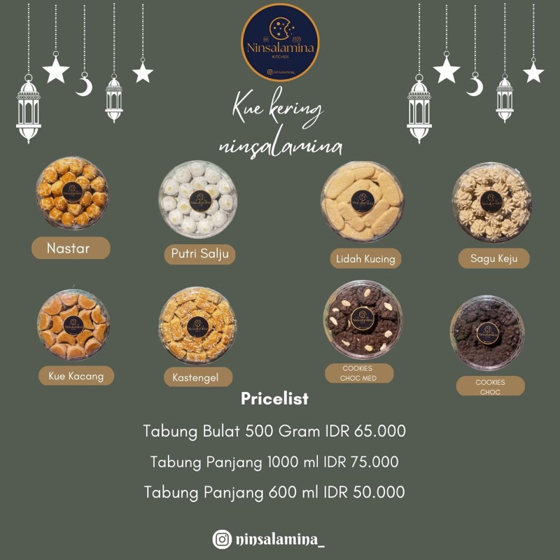 

Kue Kering Ninsalamina (Paket Kue Lebaran / Hampers Lebaran)