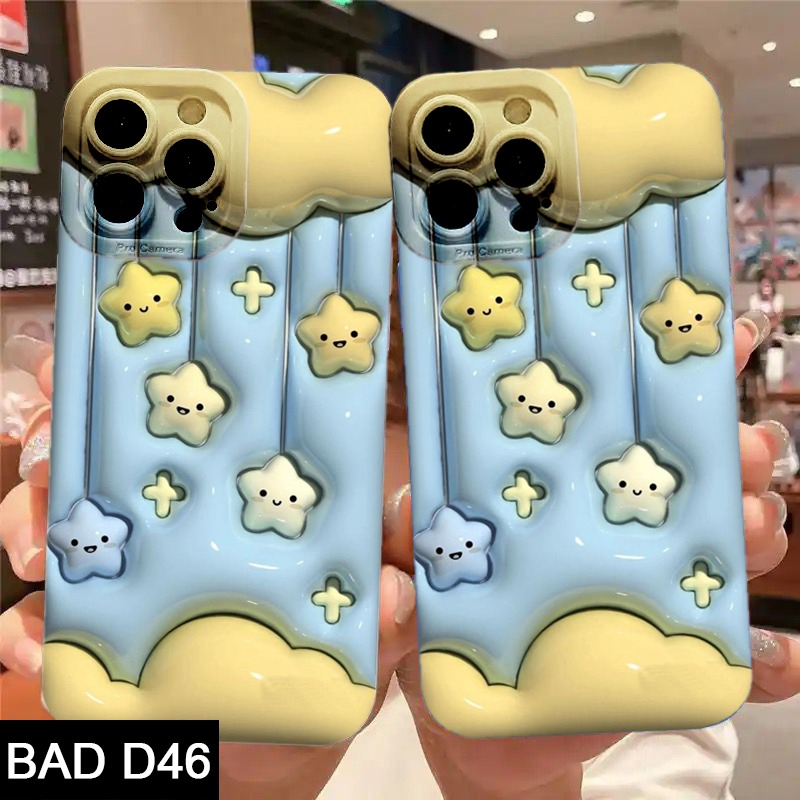 SOFTCASE MOTIF AKSEN 3D CASE MOTIF OPPO A74 4G OPPO A74 5G  WHITE_CELL