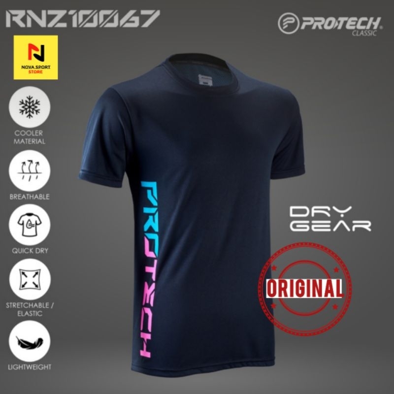 JERSEY KAOS BADMINTON PROTECH RNZ 10067 BLACK