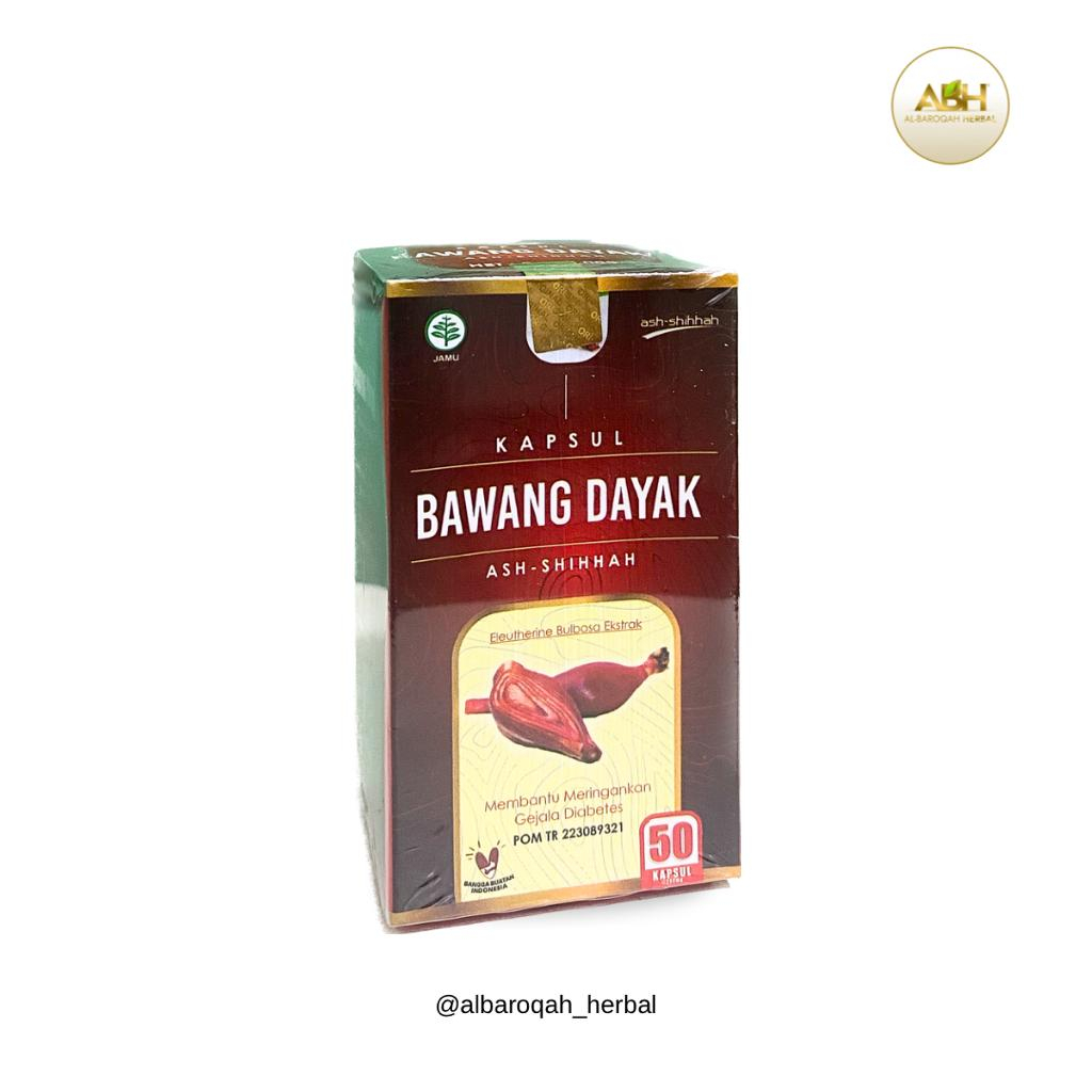 KAPSUL BAWANG DAYAK ASH-SHIHHAH MEMBANTU MERINGANKAN GEJALA DIABETES (50KAPSUL)