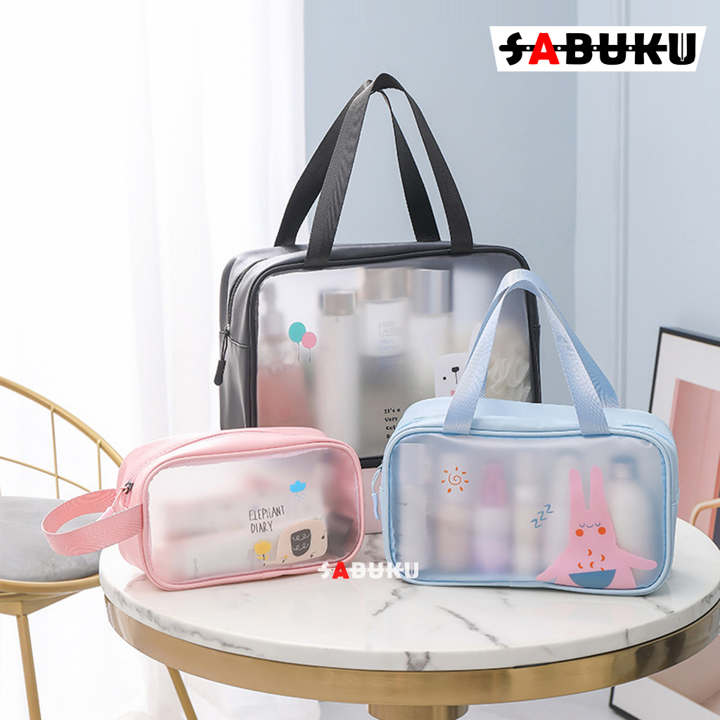 Tas Make Up Waterproof Washbag Kosmetik Travel Portable Karakter Lucu Tas Peralatan Kamar Mandi - 297