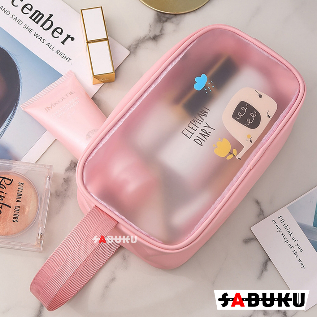 Tas Make Up Waterproof Washbag Kosmetik Travel Portable Karakter Lucu Tas Peralatan Kamar Mandi - 297