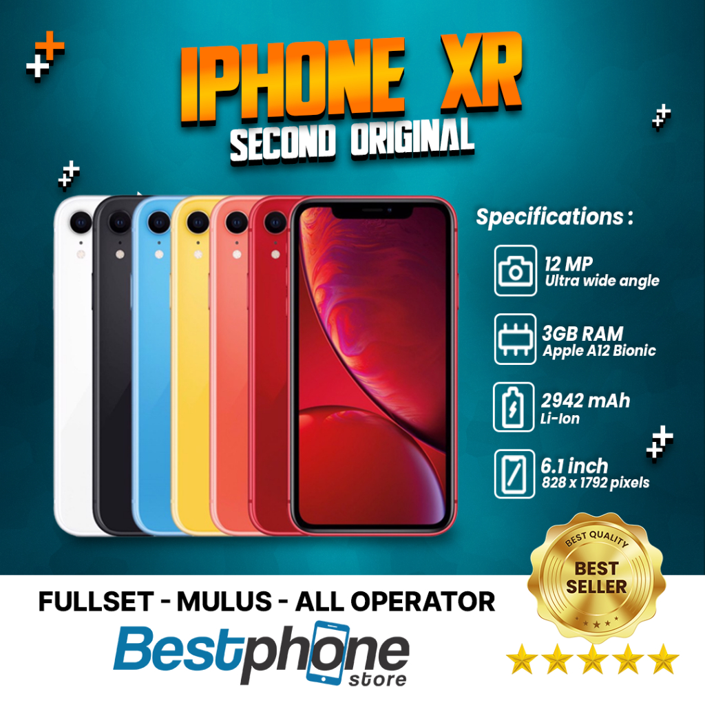 iPhone XR 256Gb - 128Gb - 64Gb Second Original 100% Fullset | 64Gb | 128Gb | 256Gb
