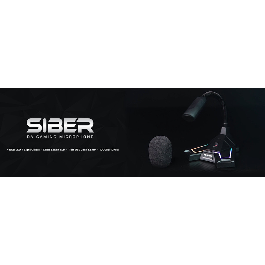 Microphone Digital Alliance SIBER RGB | Portable USB Gaming Microphone