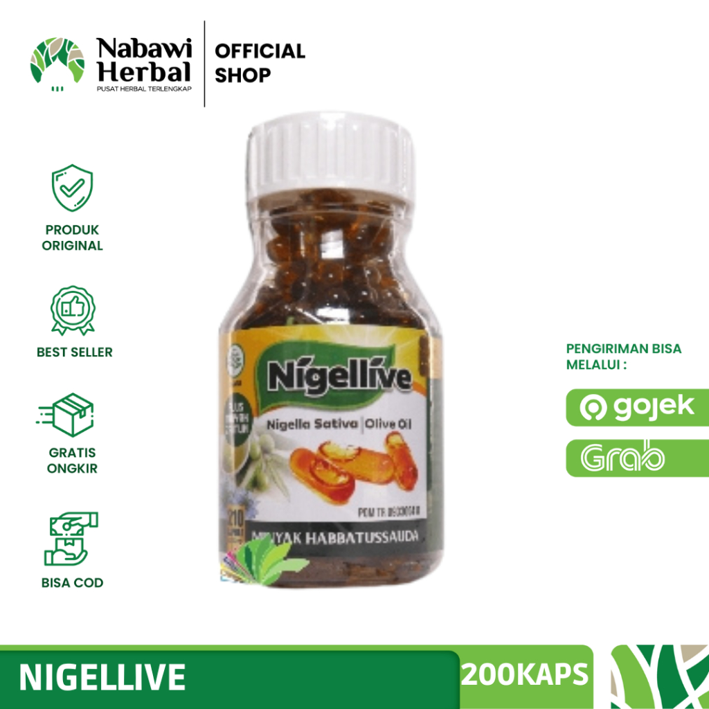 Nigellive Minyak Habbatussauda Plus Minyak Zaitun