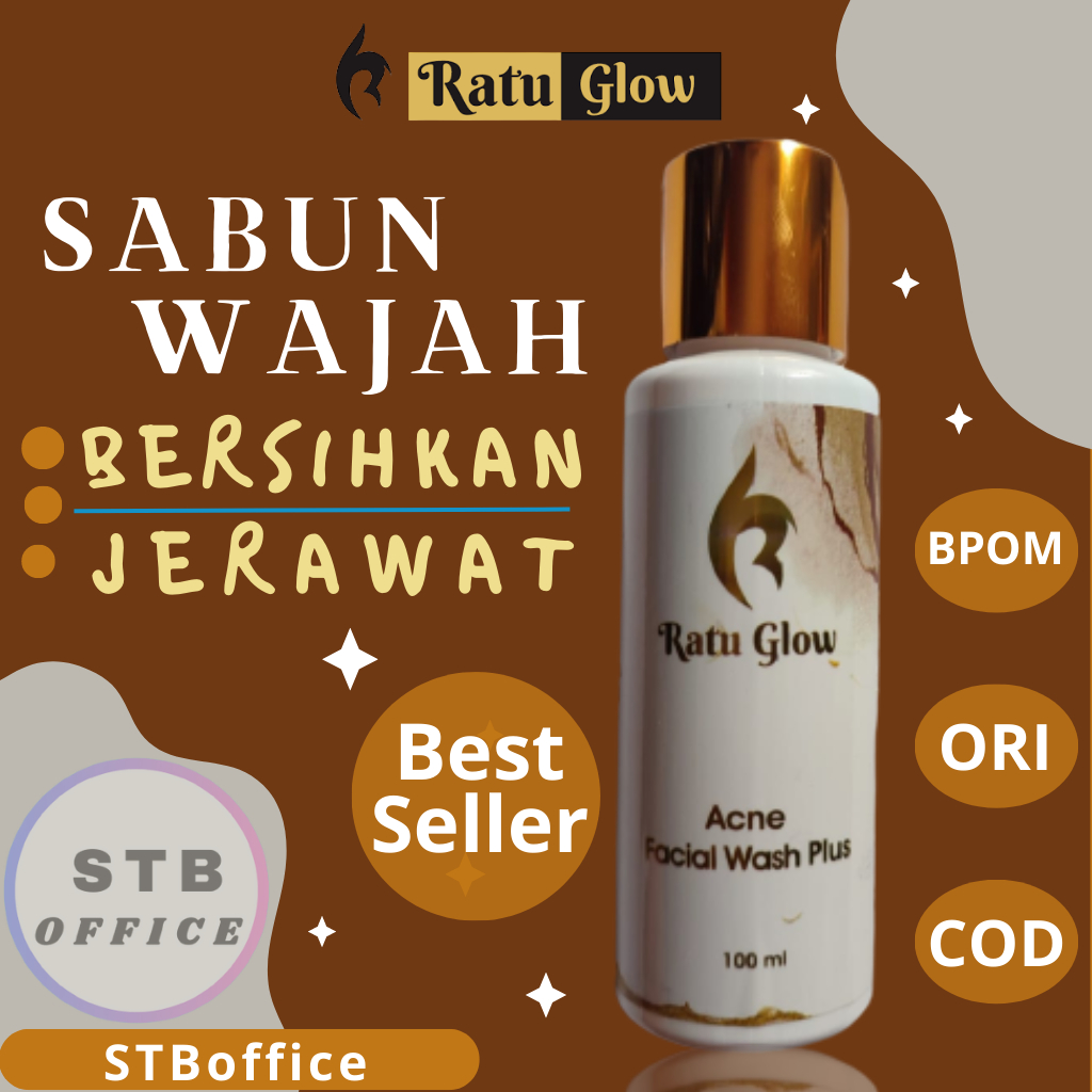 Ratu Glow Facial Wash Acne Pembersih Wajah Penghilang Jerawat Atasi Minyak Berlebih Dan Membersihkan Sisa Make Up Skincare Kulit Wajah