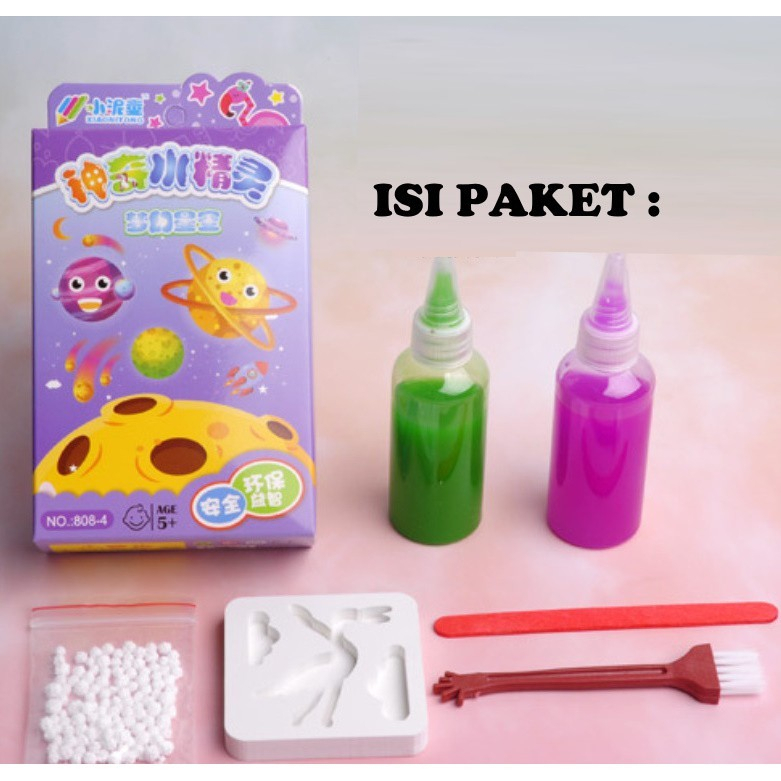 Mainan cetakan jelly DIY, Magic Jelly, Mainan prakarya anak