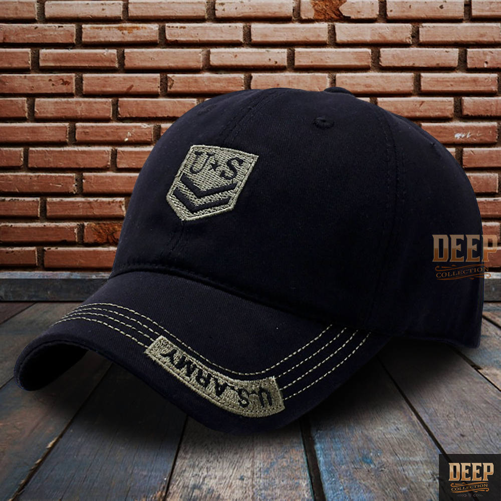 Topi Hitam US Army Dewasa | Topi Tentara Amerika Keren | Topi Pria Outdoor Camo Style | Topi Laki La