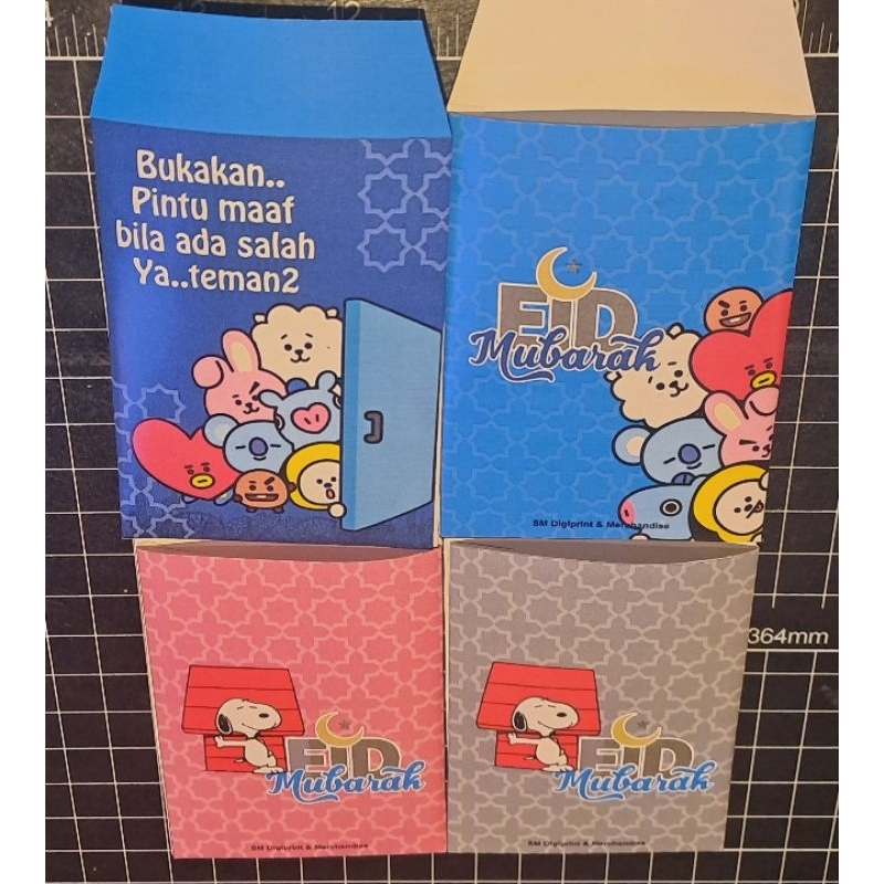 

Amplop Mini seri BT21 dan Snoopy