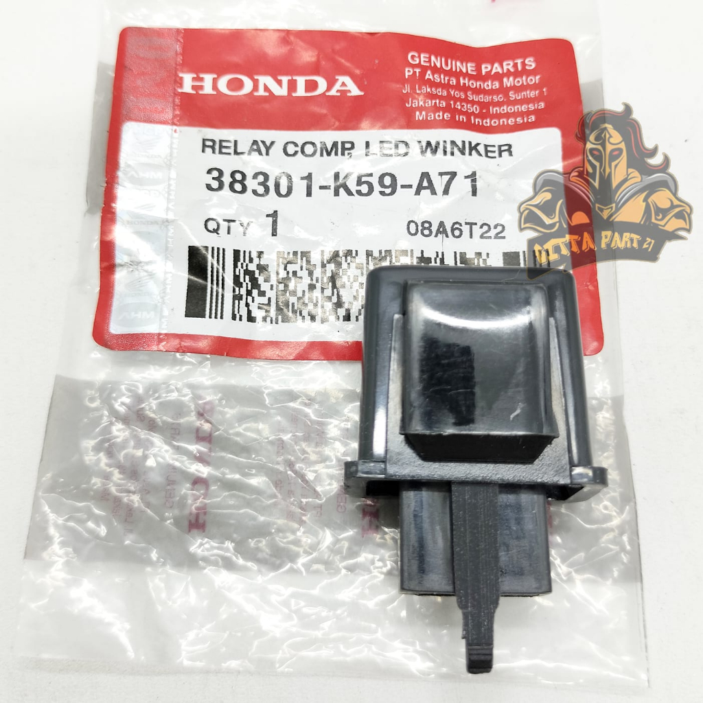 FLASHER RELAY COMP WINKER SEN LED HONDA AHM K59 KUALITAS ASLI ORIGINAL HONDA AHM PRESISI BERFUNGSI DENGAN BAIK DAN DIJMAIN AWET FLASER FLESER  VARIO 125 LED VARIO 150 LED PCX 150