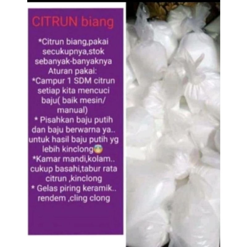 CITRUN BIANG / BUBUK AJAIB PEMBERSIH SERBAGUNA CITRUN BIANG 250 GR