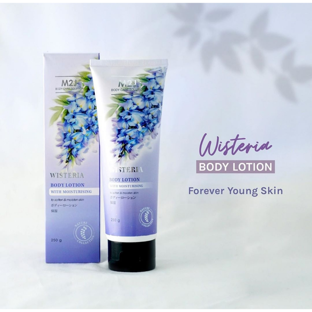 Qeila - Whitening Body Lotion Wisteria 250 g By M2J | Ready Stock