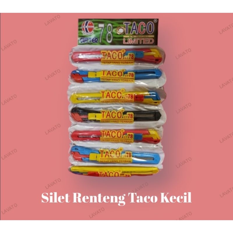 

Cutter Silet Renteng Taco Kecil 1 Renteng Isi 6 Pcs