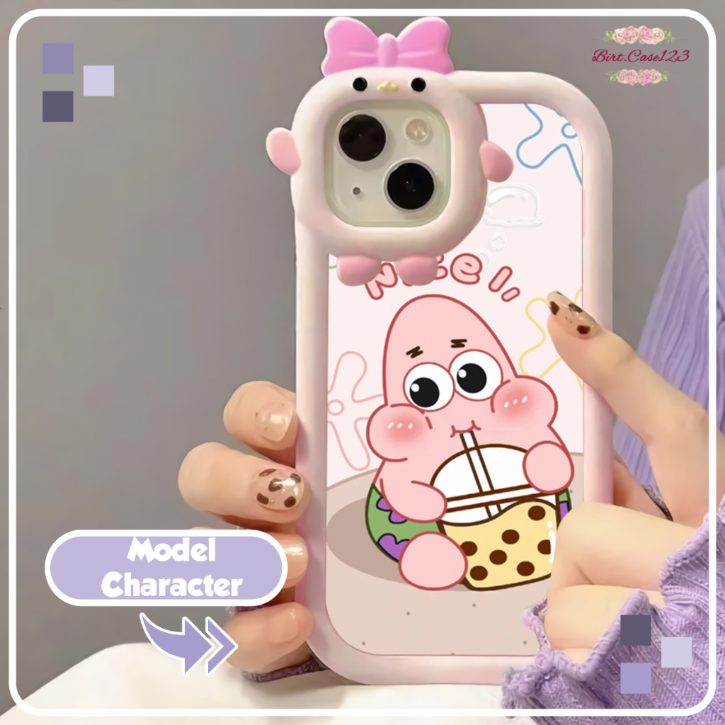 CUSTOM SOFTCASE PITACU FRAME KARAKTER CUSTOM SPONGEBOB FOR IPHONE 6 7 8 6+ 7+ 8+ X XS XR XS MAX 11 12 13 14 PRO MAX BC7456