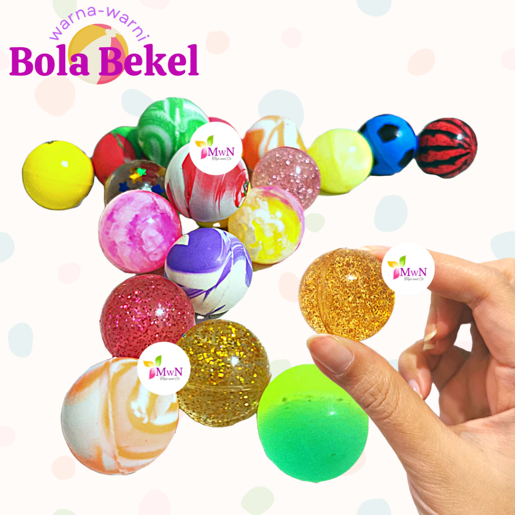 MWN Mainan Anak Bola Bekel diameter 3cm