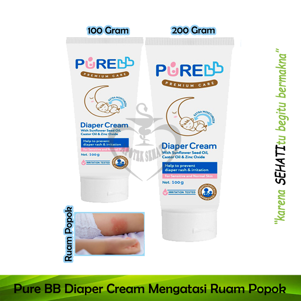 Pure Baby Diaper Cream Melindungi Kulit Bayi Ruam Popok