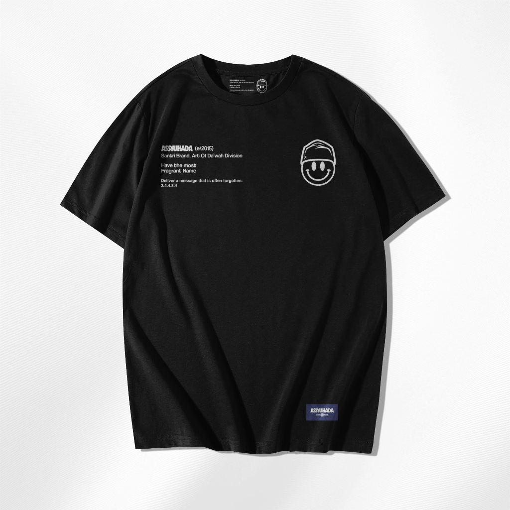 KAOS SANTRI - ASSYUHADA - LOGO BLACK