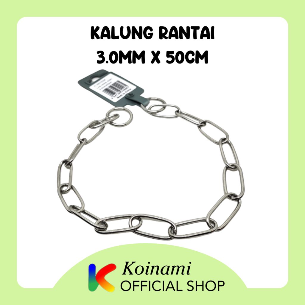 Rantai 3.0mm X50cm / Rantai Besi Untuk Anjing