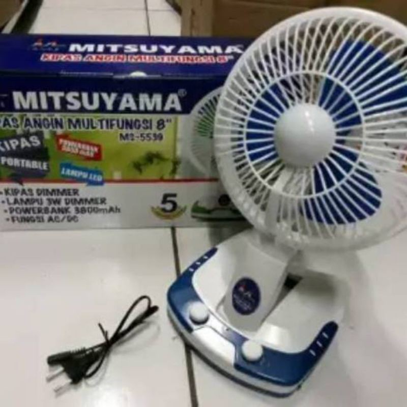 Barangunik2021 -Kipas Angin Emergency 3in1 Multifungsi 8 Inch Mitsuyama MS-5539
