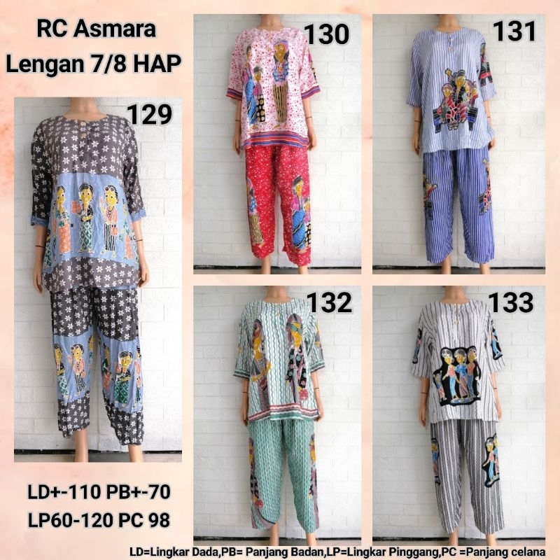 SETELAN RC ASMARA 7/8 HAP RIJEK SABLON LD +- 110 ADEM BUSUI FRIENDLY (Harap Dibaca Sebelum Membeli)