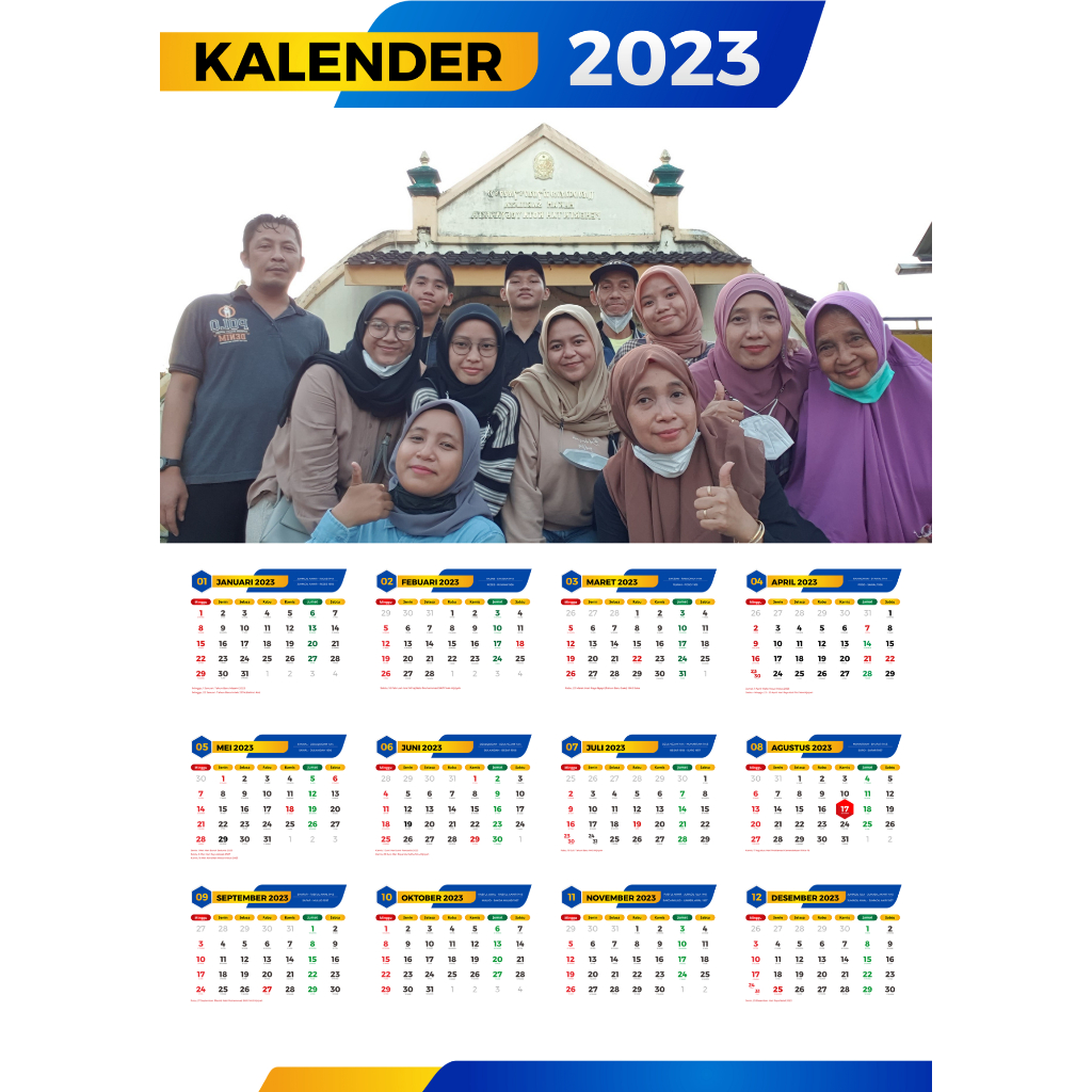 

[SBQ - 02] Kalender Dinding CUSTOM