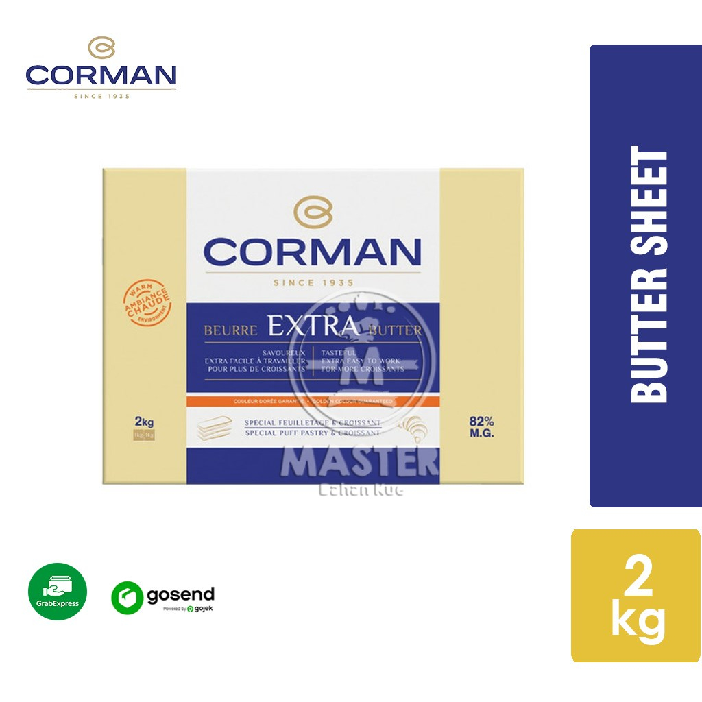 

Corman Extra Butter Sheet 2kg [KHUSUS INSTANT] LABEL BIRU