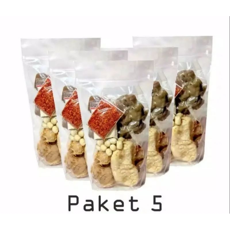 

Termurah paket ekonomis 5 bungkus baso aci tulang rangu