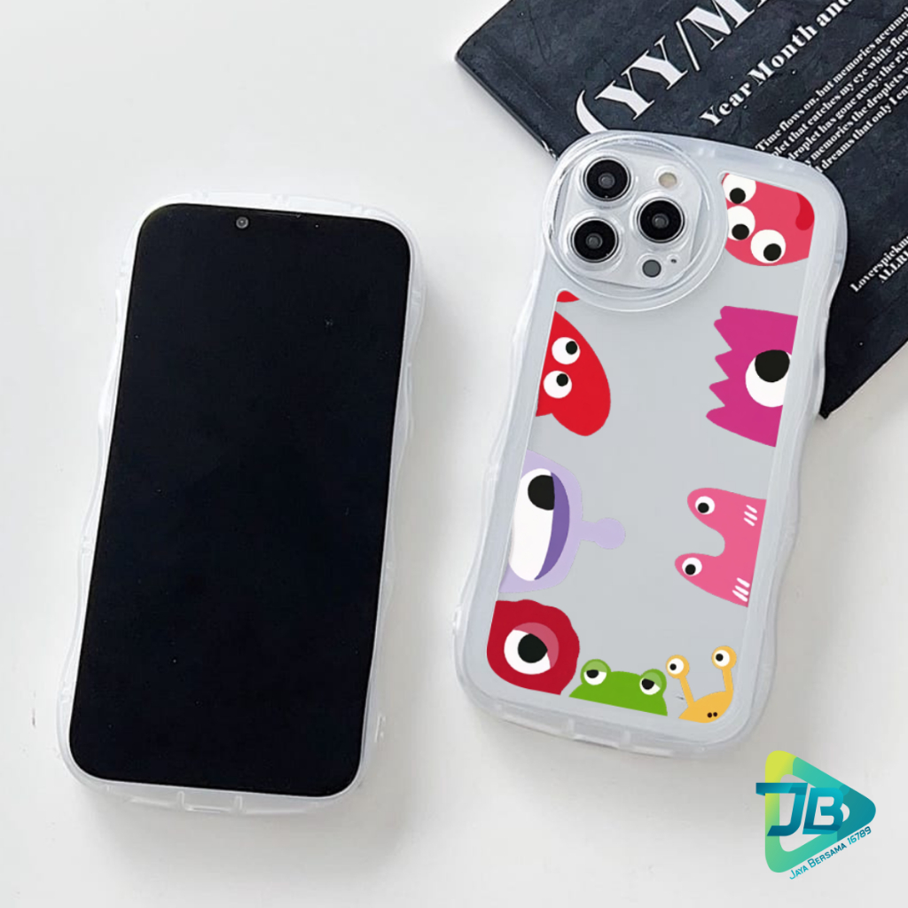 CUSTOM SOFTCASE WAVE GELOMBANG CLEAR CUSTOM MONSPART FOR REALME C1 C2 5 5I C3 9 9I 10 C11 C12 C25 C15 C20 C21 C21Y C25Y C30 C31 C33 C35 NARZO 50I 50A PRIME JB8441