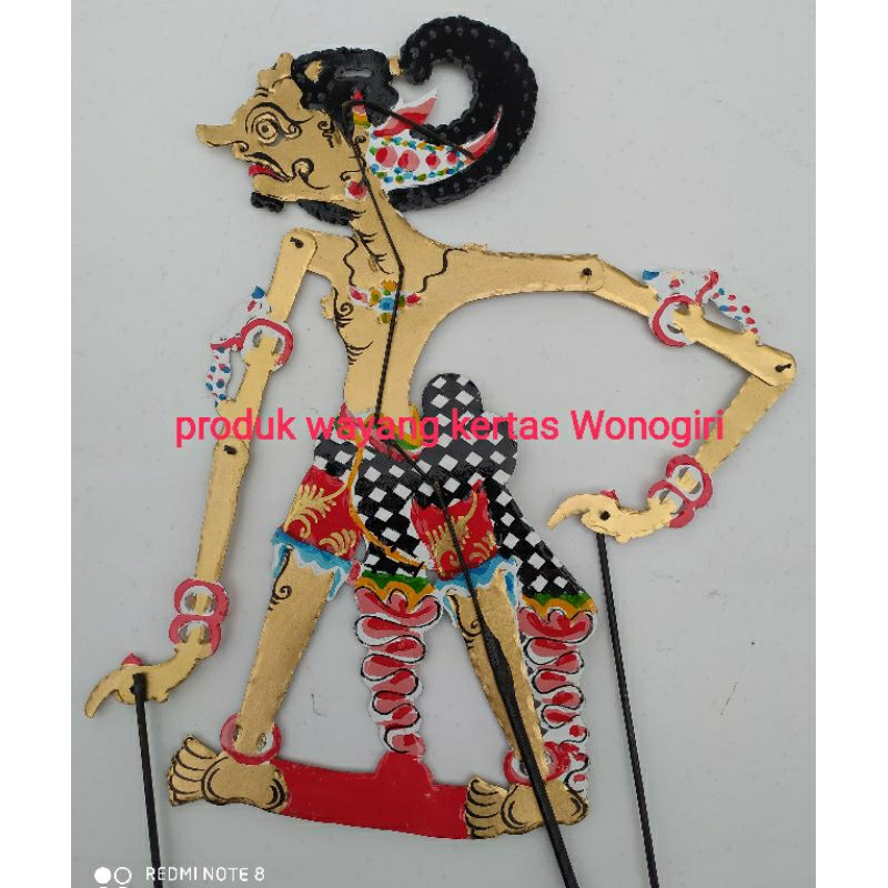 mainan anak  wayang kulit kertas ANTASENA ontoseno 50 cm