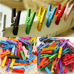 Jepitan foto polaroid Wooden Clip Jepitan Kayu Rainbow