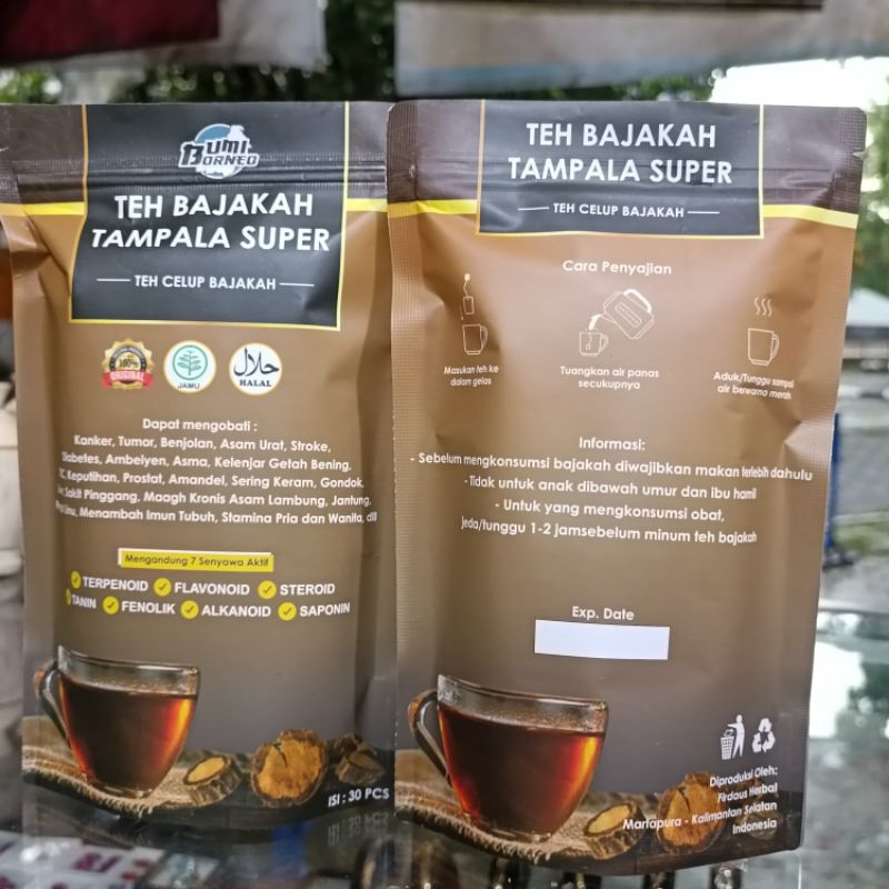 Teh Bajakah Tampala Super Teh Herbal Serbuk Kayu Bajakah Terbuat Dari Kayu Bajakah Murni Original Kalimantan Isi 30 Kantong