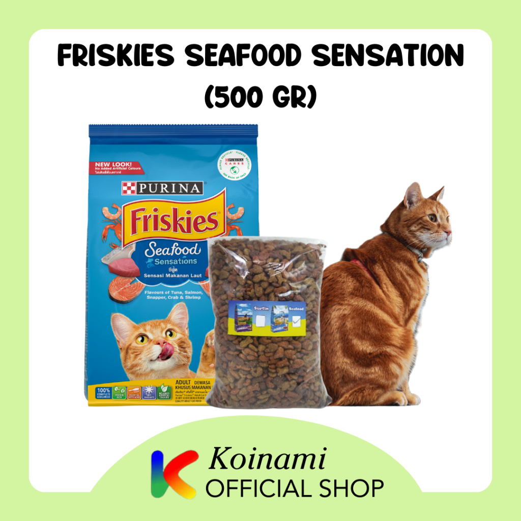 FRISKIES 500 GRAM SEAFOOD SENSATION / CAT FOOD / MAKANAN KUCING