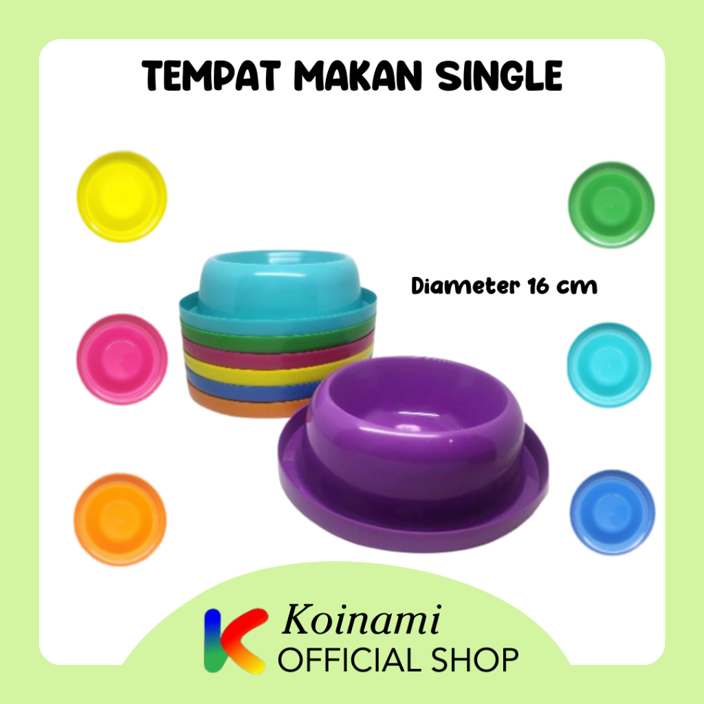 Tempat Makan anjing kucing anti semut  / Tempat Minum Anjing kucing / SINGLE AS WARNA