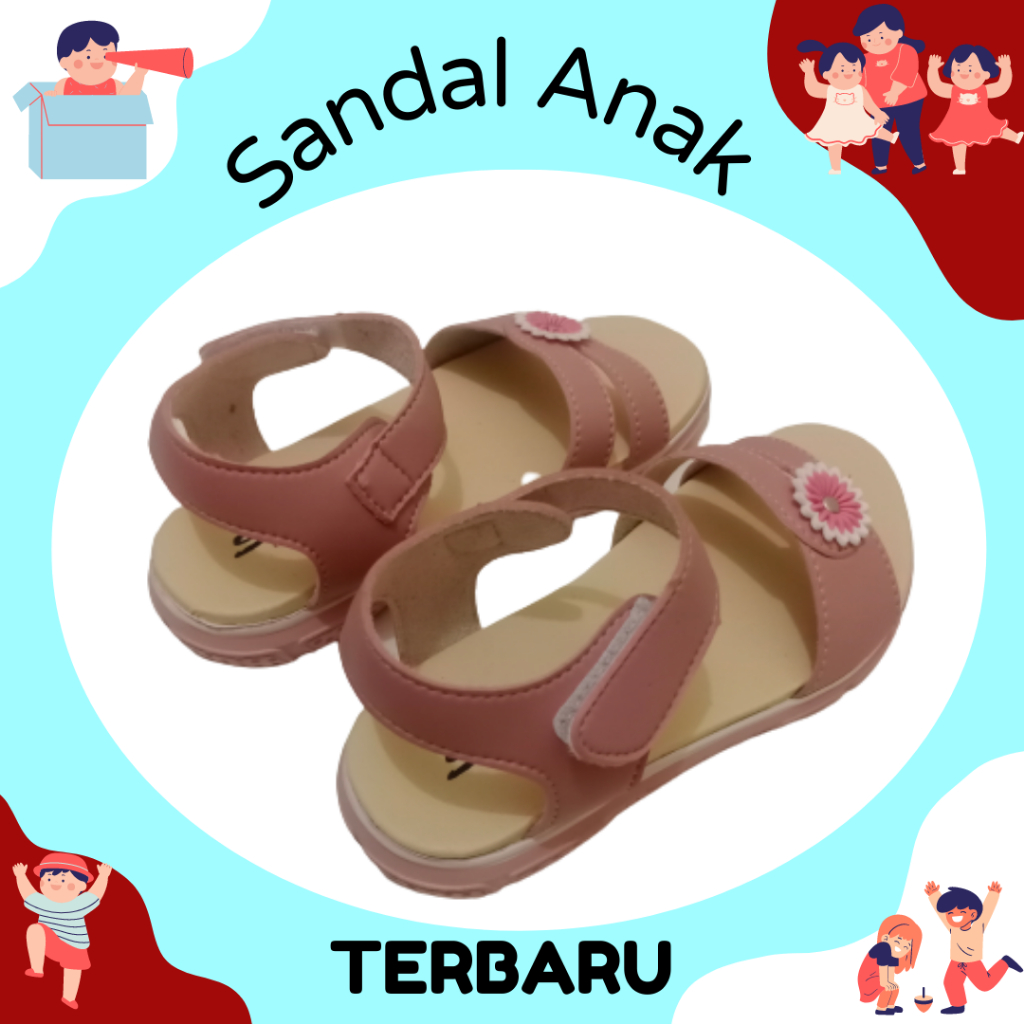 Sandal anak Perempuan Model Terbaru Size 31-35