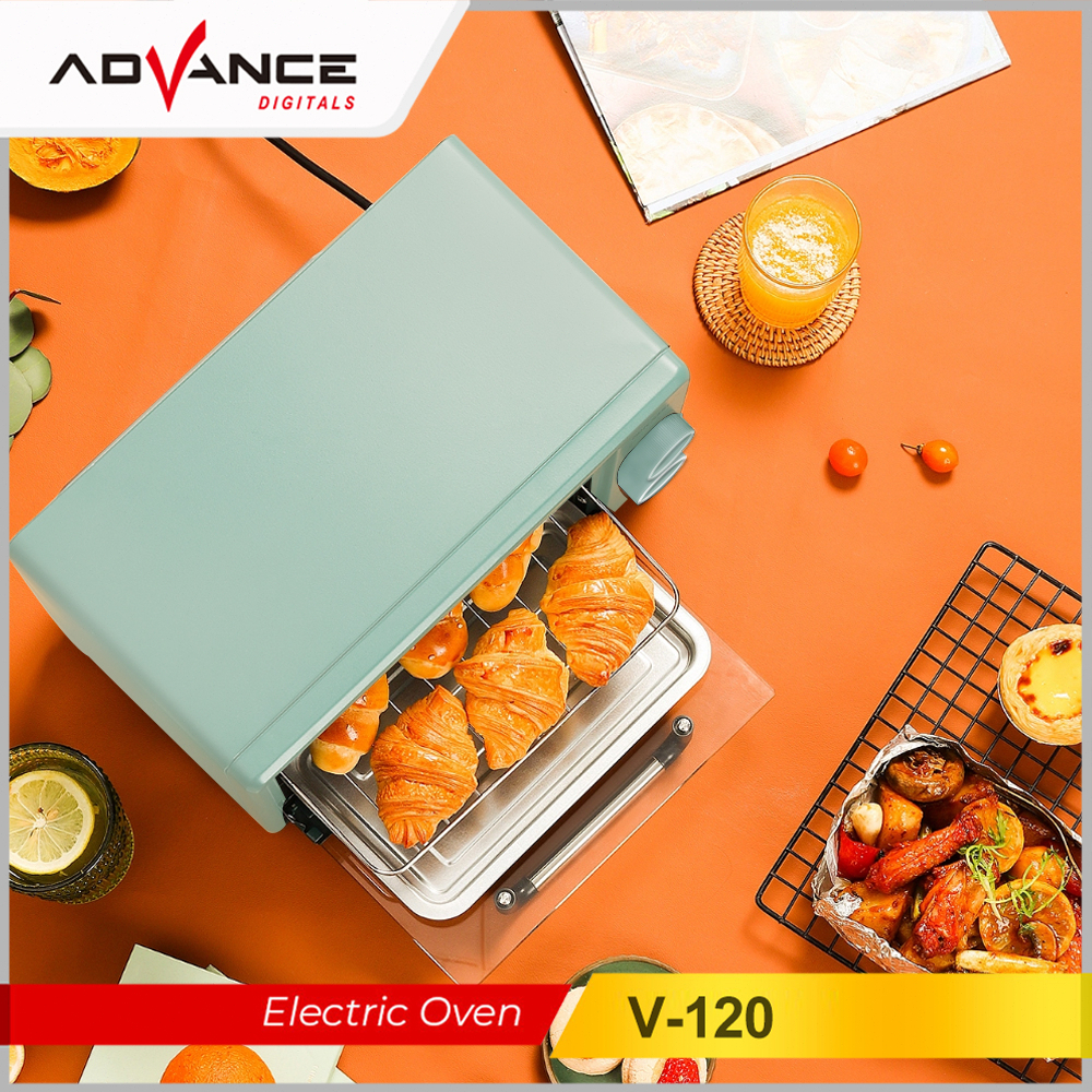 【Garansi 1 Tahun】Advance Voter Oven Listrik 12L-400 Low Watt Electric Oven Multi-Fungsi Kue Kontrol Suhu Waktu Roti