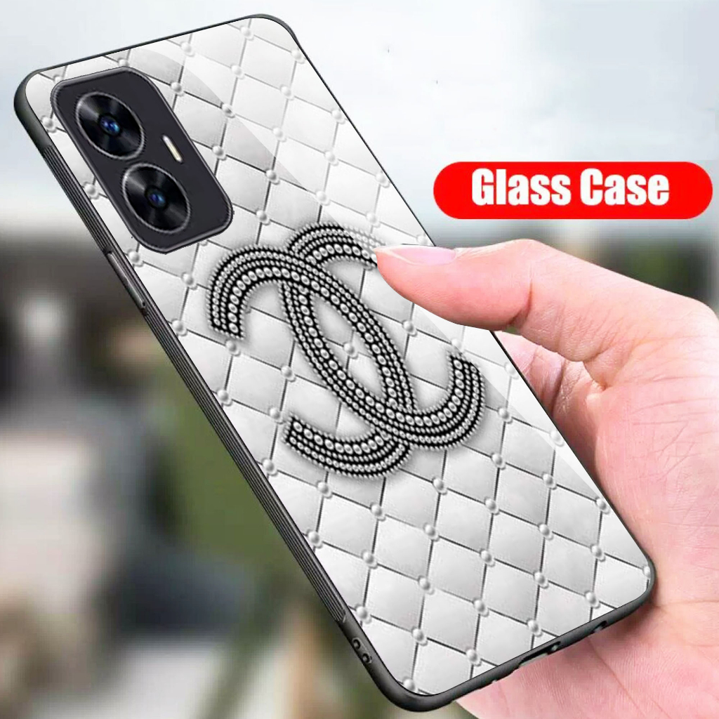(GC 78) Softcase Kaca Realme C55 - Kesing hp Realme C55 - Case Cantik Realme C55 - Case Kekiian Real