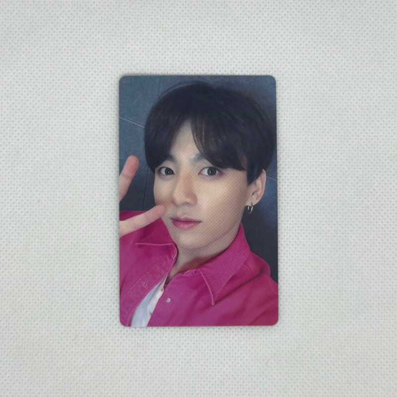 Official BTS pc / photocard jk Jungkook Lights "Boy With Luv" Album Japan FC benefit