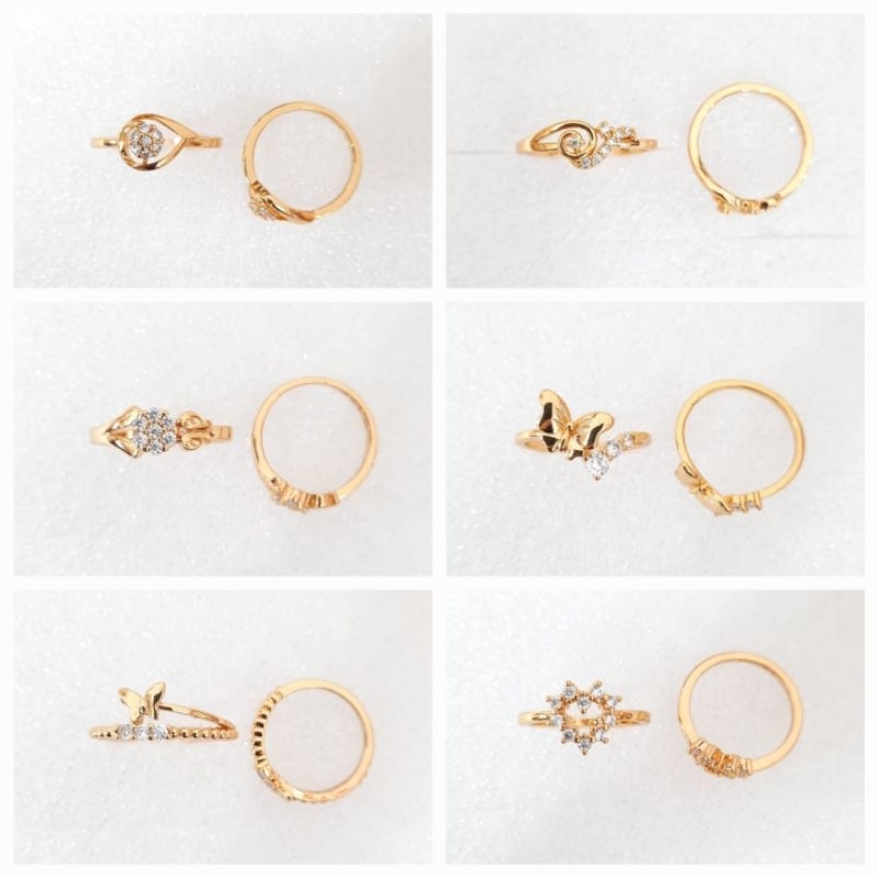 cincin emas wanita dewasa XY10