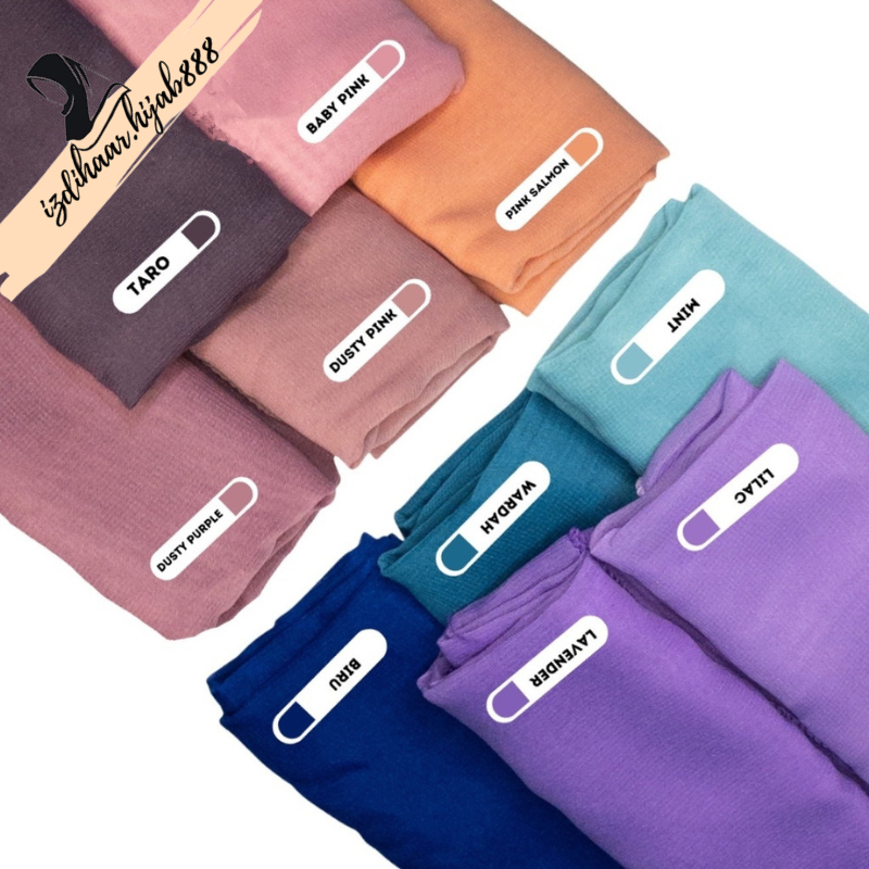 IZH Bella Square 50 Warna Hijab Jilbab Segi Empat Polycotton Premium  - Kerudung Segiempat Bela Square Premium