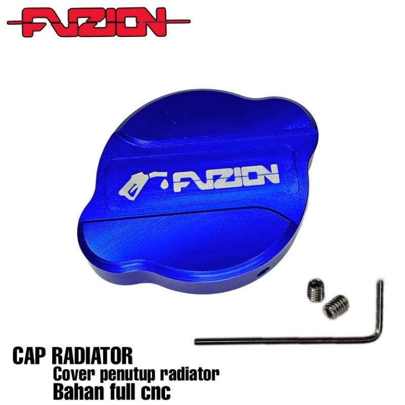 cap tutup radiator fusion import full cnc model daun + kunci L Vario nmax PCX Aerox CBR dll