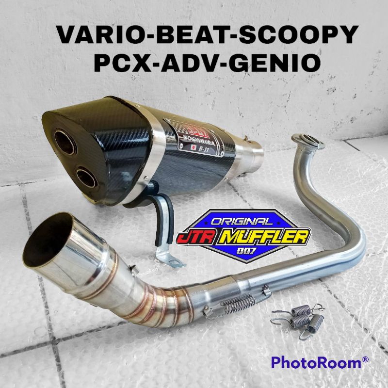 Knalpot racing Yoshimura R11 Vario Beat Scoopy Pcx Adv Genio