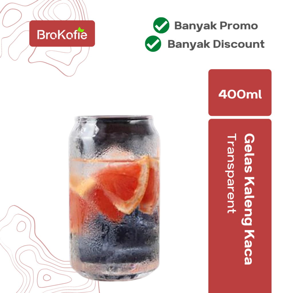 One Two Cup Gelas Cafe Model Kaleng 400ml