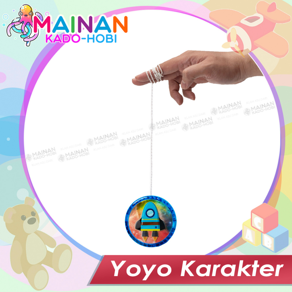 MAINAN ANAK YOYO LAMPU KARAKTER SPACE TRAVEL UFO