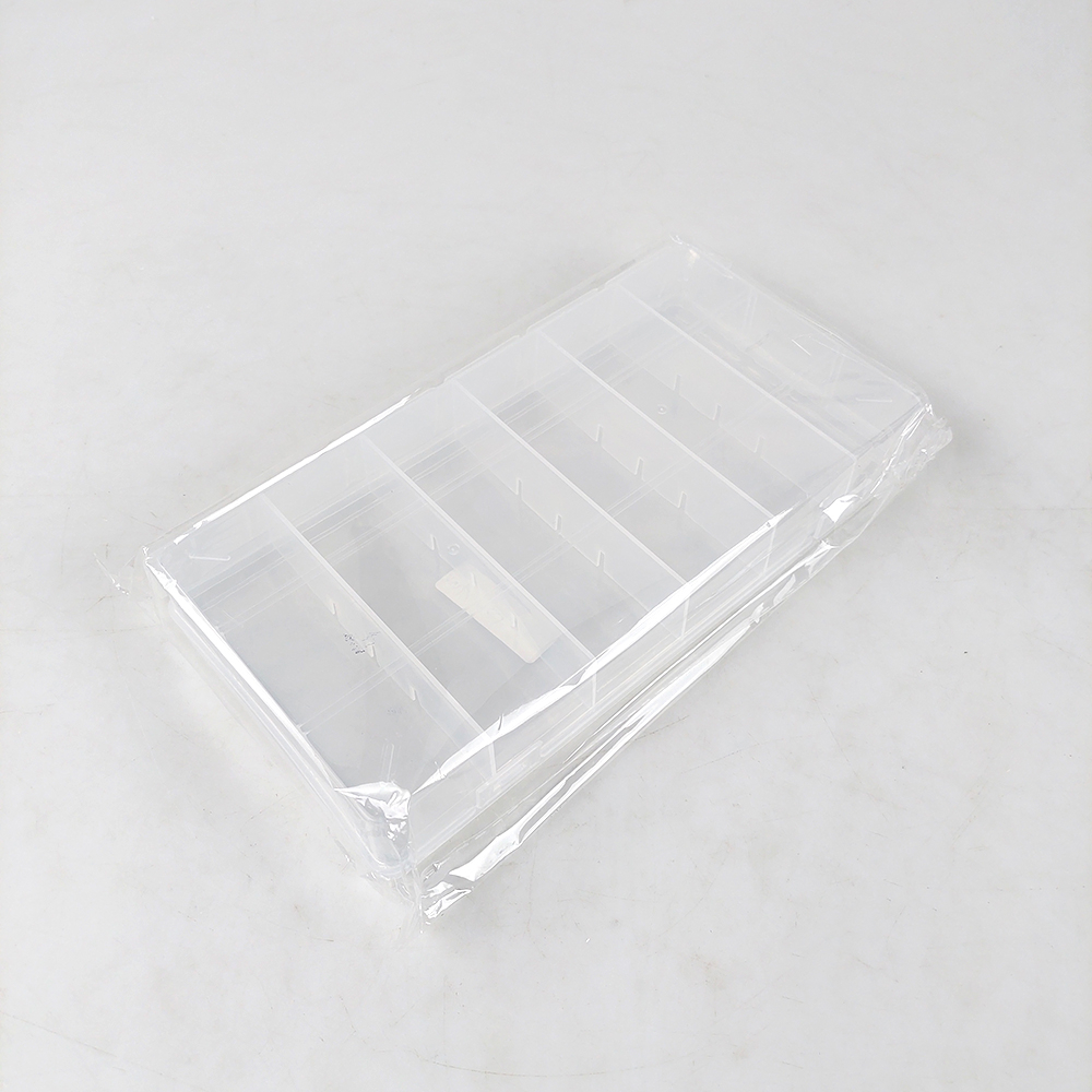 Kotak Penyimpanan Perhiasan Organizer Plastic Jewelry Box - AL85 - Transparent